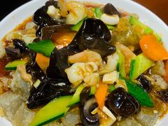 三鲜焖子-方城小吃店