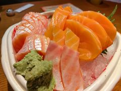 三文鱼腹肉切片-水之惠鲜鱼料理(王府大街店)