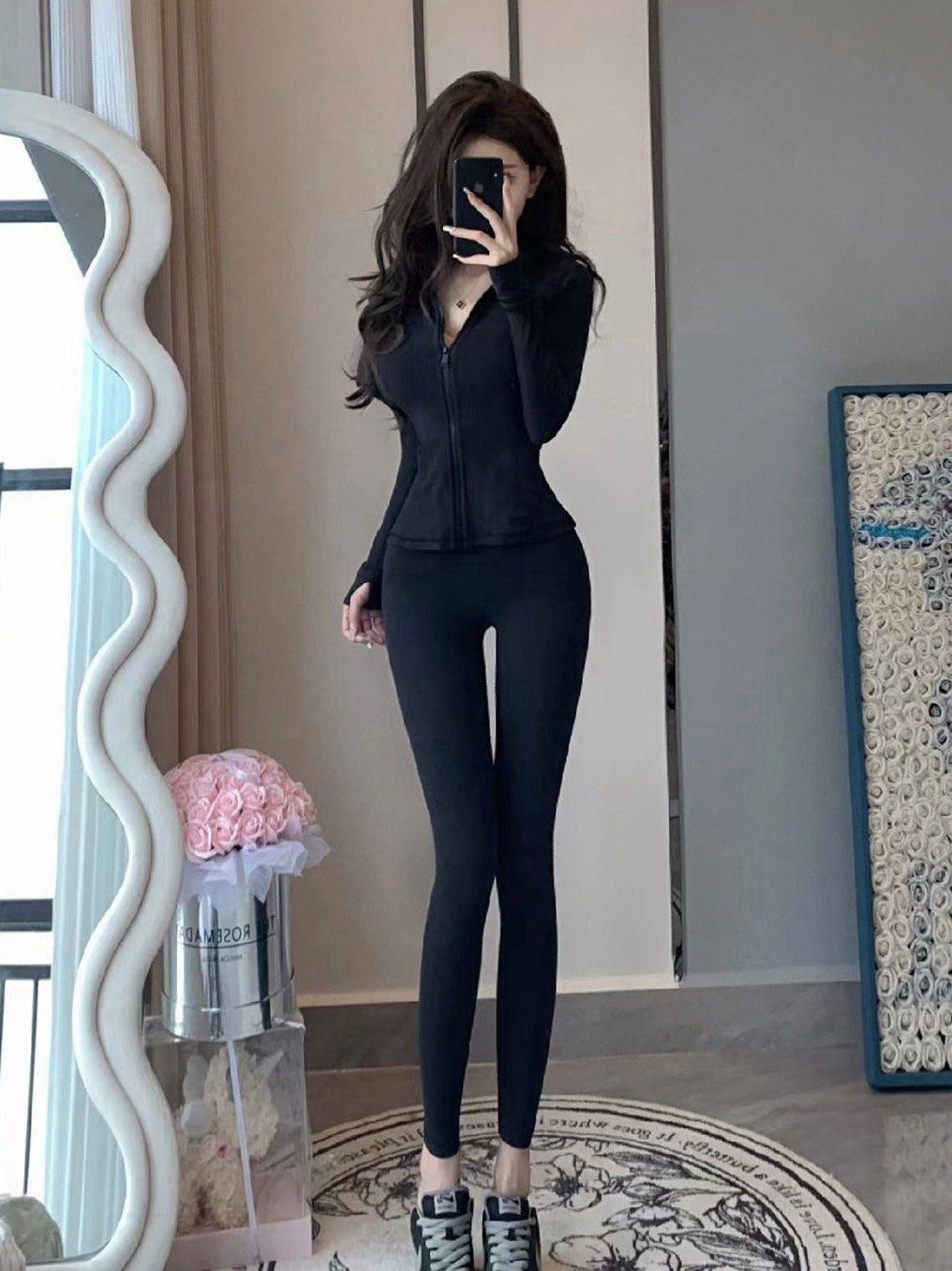 弹力运动紧身裤