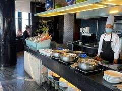 自助取餐区-唐拉雅秀酒店-西锦汇空中BBQ·思创餐厅
