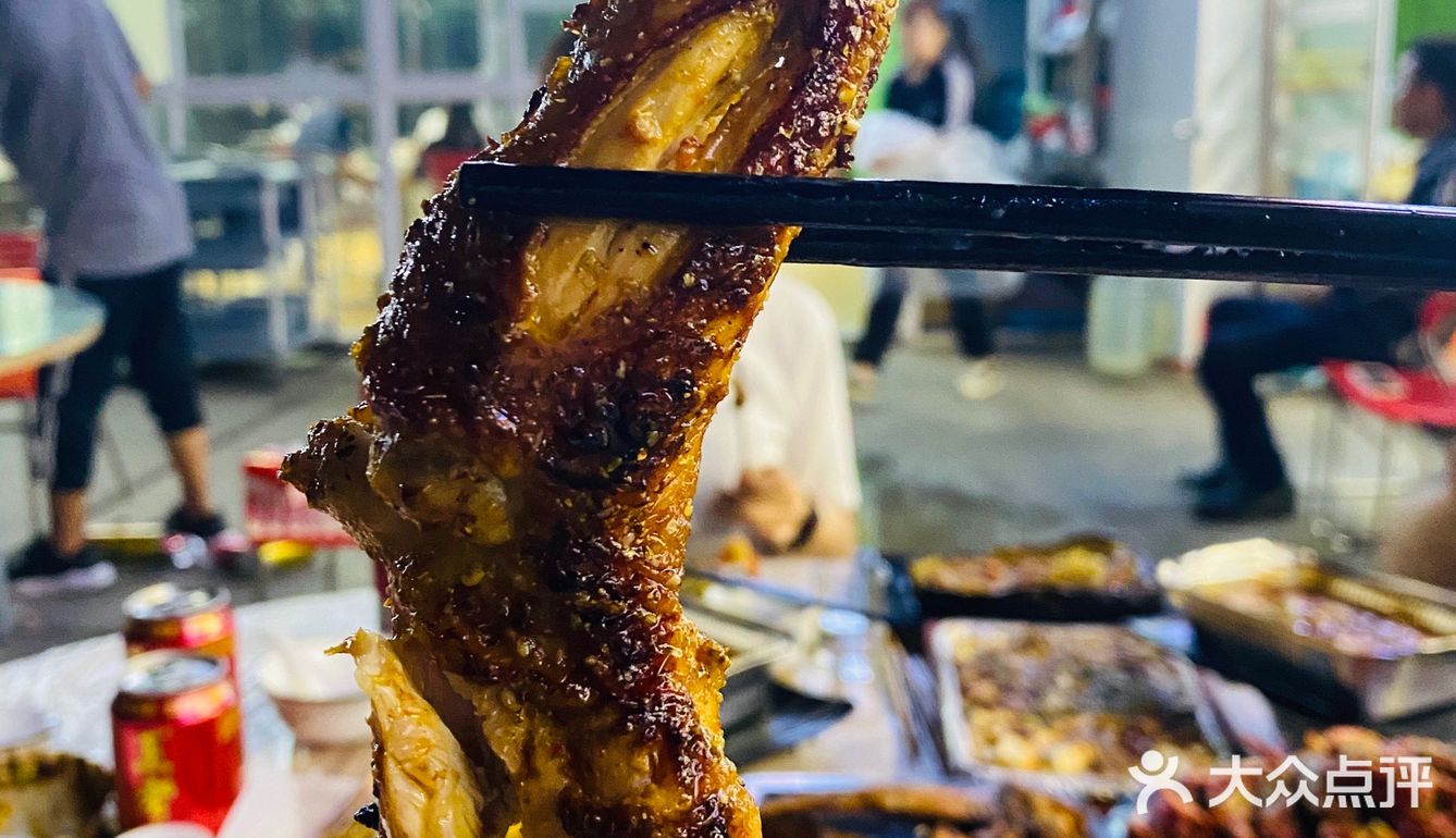 这家烧烤香蕉鸡翅!好好吃!!!!