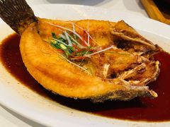 黄油花雕浸笋壳鱼-玫瑰厅上海菜(兴国路店)