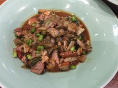 爆腌菜边笋肉片-虎哥私房菜(馒头山店)