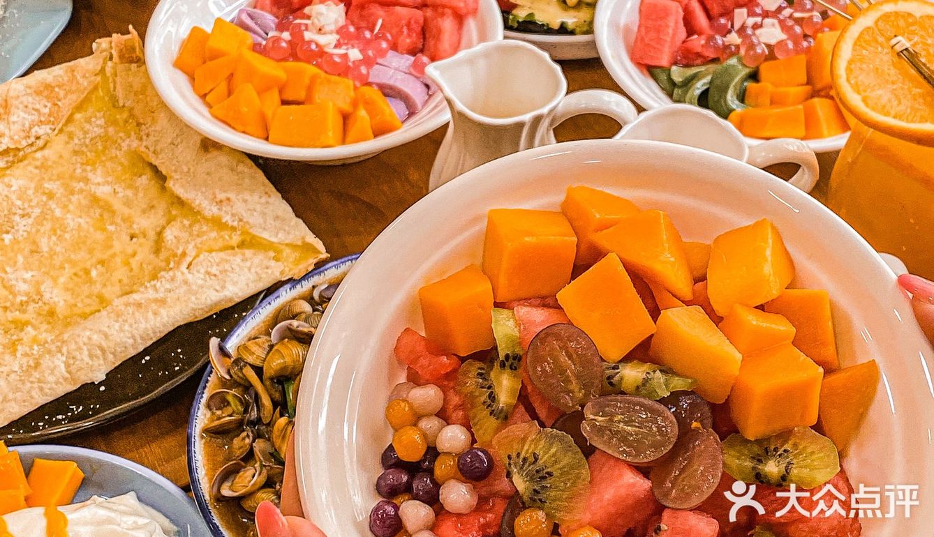 比我手臂还粗的芒果奶油布丁肠