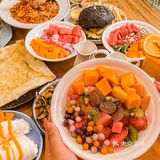 比我手臂还粗的芒果奶油布丁肠