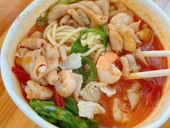 虾仁瘦肉鸭肠沙茶面-四里沙茶面(湖滨四里店)