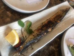 盐烤秋刀鱼-竹之月日本料理铁板烧(香江花园店)