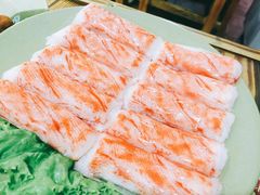 招牌生吃蟹肉-东镇老火锅(长春路首店)