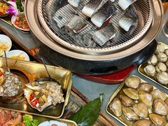 -围炉肉舍•炭烤活鳗•丹东海鲜烤肉(步行街店)