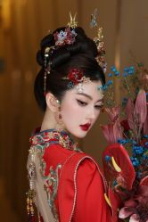 -懿沉香中式嫁衣礼服秀禾服龙凤褂马来褂旗袍总店