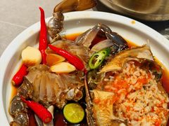 草家招牌酱油蟹-草家酱蟹炭火烤肉店(珲春南路一店)