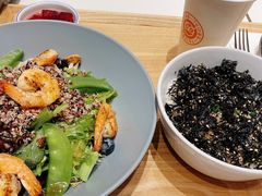 板煎大虾沙拉配日式海苔饭-池奈·咖喱蛋包饭(熙地港店)