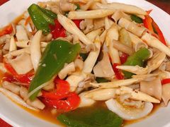 莲藕尖炒鸭肠-松鹤山庄