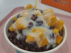 芒果红豆炼奶刨冰-梁子刨冰王&梁小糖(王顶堤店)
