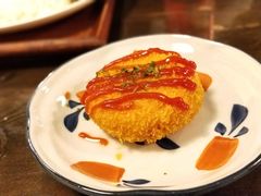 芝士炸土豆饼-金龙咖喱