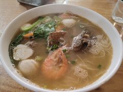 带鱼鲜虾面加鱼丸-从前慢海鲜面馆