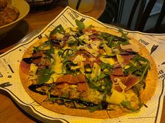 黑松露火腿菌菇芝士薄饼-Blac+Blac(中海环宇荟店)