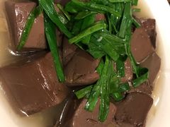 韭菜扒猪红-敦煌喜宴(万达广场店)
