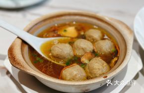 Mushroom Goose Meatball Soup