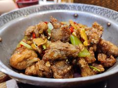 嫩仔姜炒牛蛙-吃饭皇帝大土家民族菜(正大广场店)