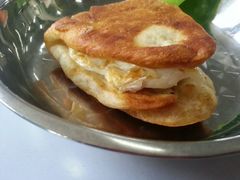 烧饼夹鸡蛋-中医药大学-老3楼餐厅