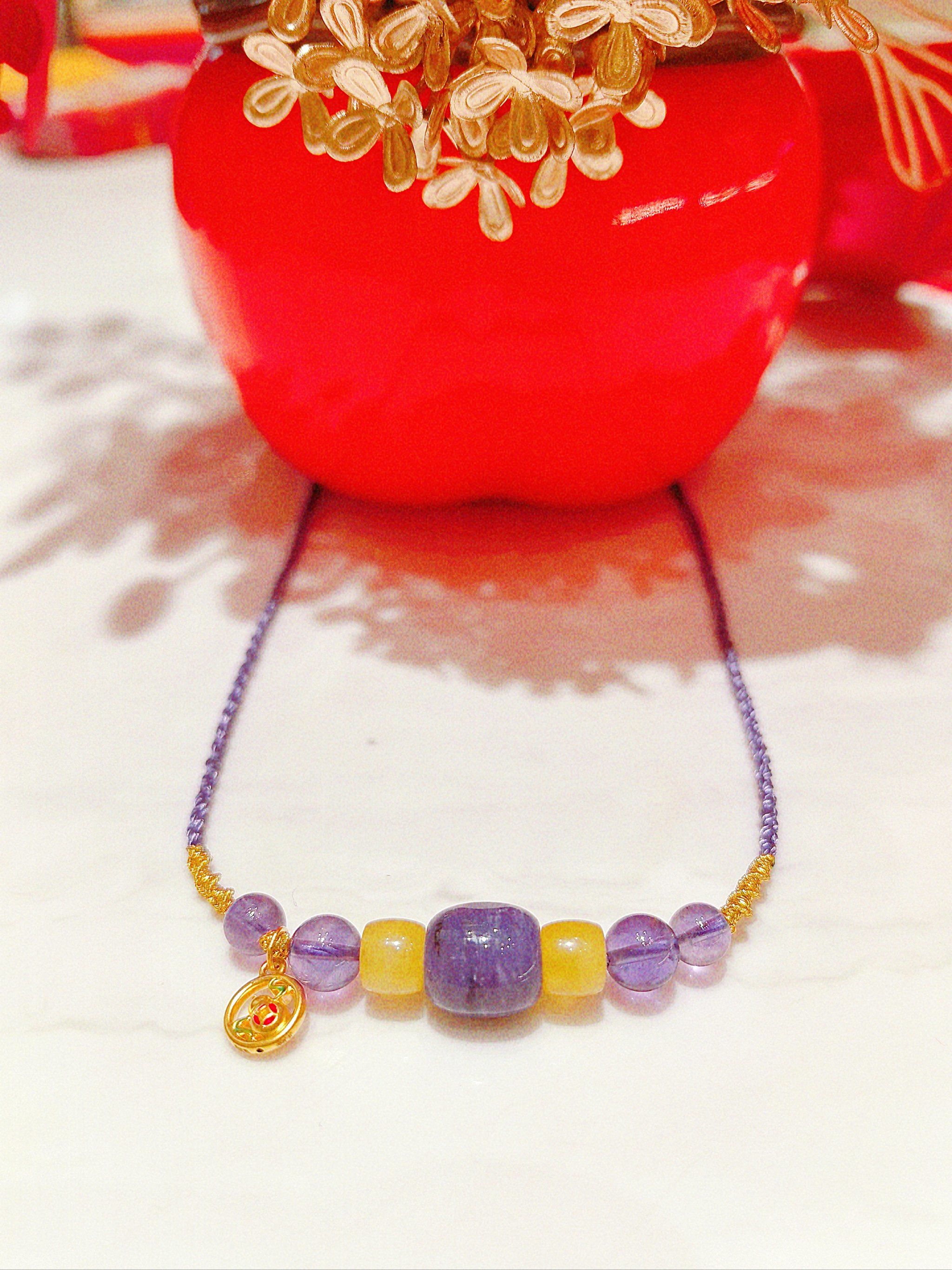 手工编织(足金颈链)