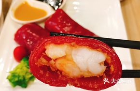 Red Rice Crispy Shrimp Sausage