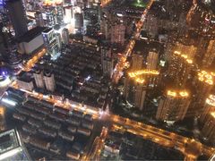 夜景-上海环球金融中心云端足球盛典