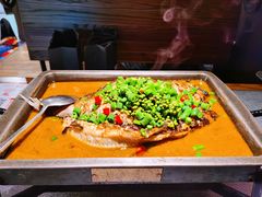 鲜青椒烤鱼-探鱼·鲜青椒爽麻烤鱼(北京路天河城店)