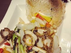 九层塔双葱炒鲍鱼-海口万豪中餐厅·粤菜·海南菜· 平价海鲜·茶点· KTV包房