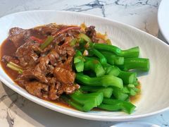 芥蓝沙茶牛肉-潮州府·潮菜·砂锅粥(徐家汇店)