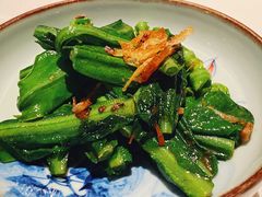 马拉盏酱樱花虾炒山苏叶-广舟(千禧店)