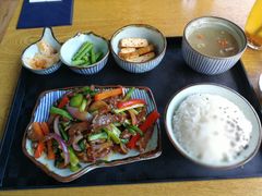 金葱爆牛柳定食-茶米烧腊茶餐厅(石龙店)