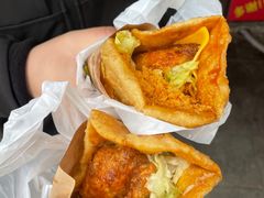 -小红车炸蛋葱油饼