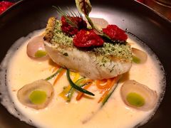 煎海鲈鱼配意大利节瓜面-AZUL by FUEL蓝色·法式酒馆(琶醍店)