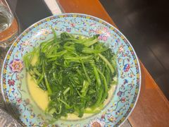 葱香鸡毛菜-真地道京味府·鲜橙烤鸭·北京菜(朝外大街东大桥店)