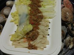 清蒸娃娃菜金针菇-黄寺蒸汽海鲜(黄寺大街店)