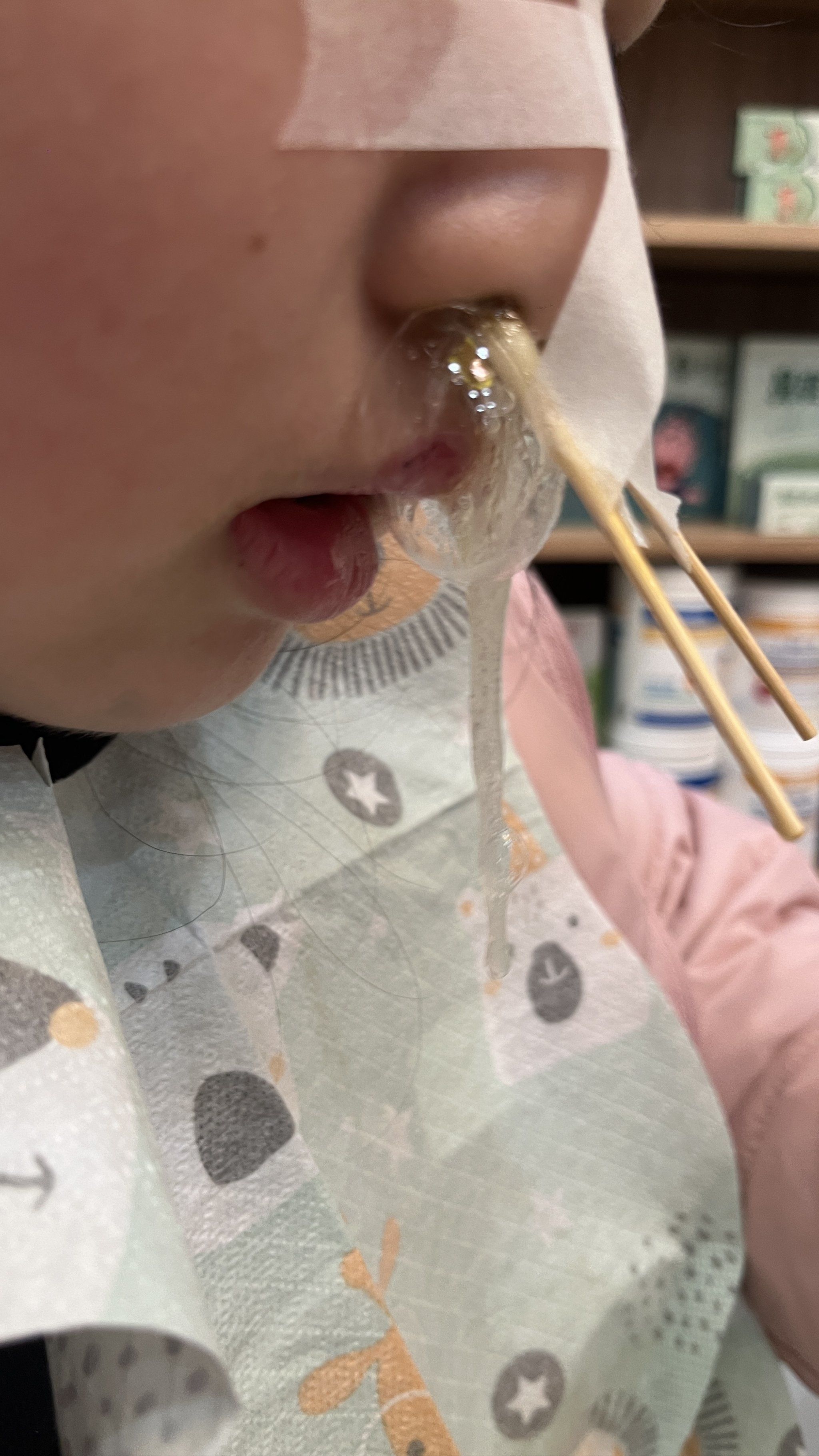 小妹妹排鼻涕之后,晚上回家睡觉香香