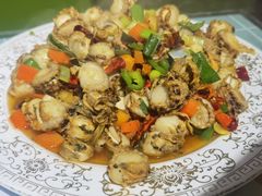 葱爆威海扇贝-威海渔村(静安旗舰店)