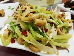 干煸鱿鱼-烁佳海鲜大馅饺子