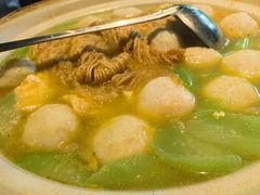 丝瓜鱼丸炖馓子-永安鱼庄·镇江菜(东吴路店)