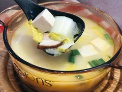 鸡汤小白菜煮榆林豆腐-西贝(上海国际时尚中心店)