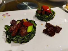 脆瓜炒雪花牛肉粒-香云轩·顺德菜(香云纱园林酒店店)