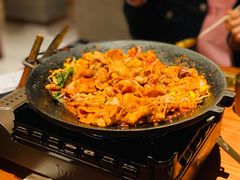 铁板章鱼五花肉-春熙台韩国料理·章鱼肥牛(西丽店)