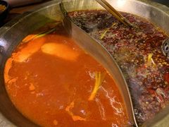 木瓜番茄鸳鸯锅-沸炉重庆老火锅(军事博物馆店)