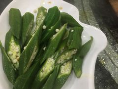 凉拌秋葵-农家乐大锅台铁锅炖(四流中路店)