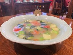 笋干青菜番茄汤-虎哥私房菜(馒头山店)