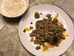 小炒茄子配米饭-厉家菜(金宝街店)