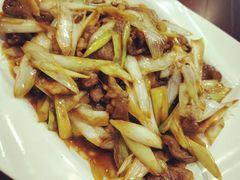葱爆羊肉-一品半亩园水饺(新城路店)