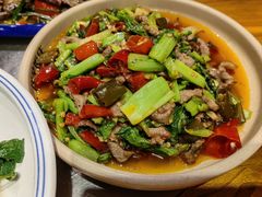 青菜牛肉-郑件洋芋饭庄